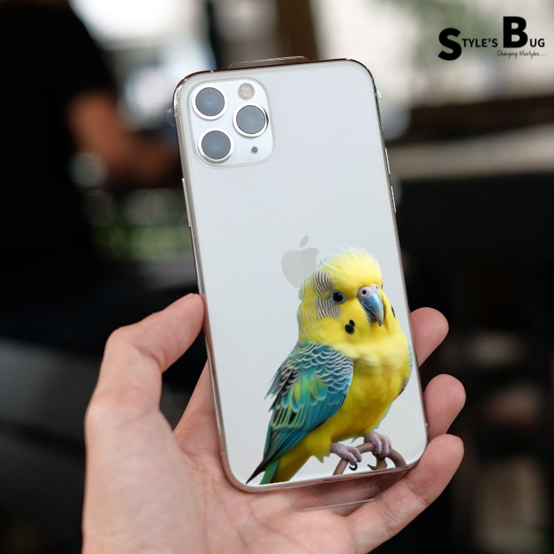 Proud Budgie phone case by Style's Bug