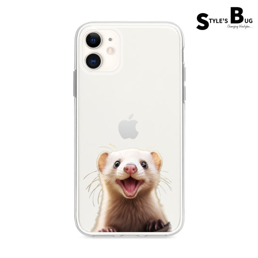 Smiling Ferret phone case by Style's Bug