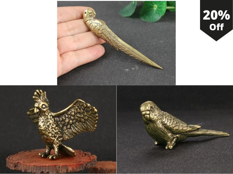 Realistic Vintage Parrot Ornaments by Style's Bug