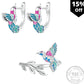 Pinkish Hummingbird Jewelry Set