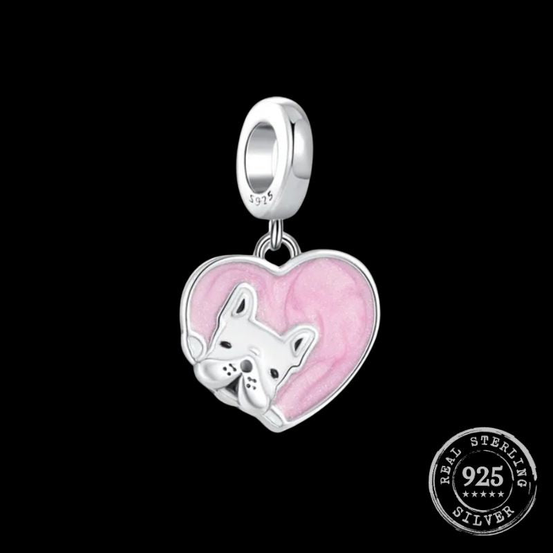 French Bulldog "I Love you Forever" pendants