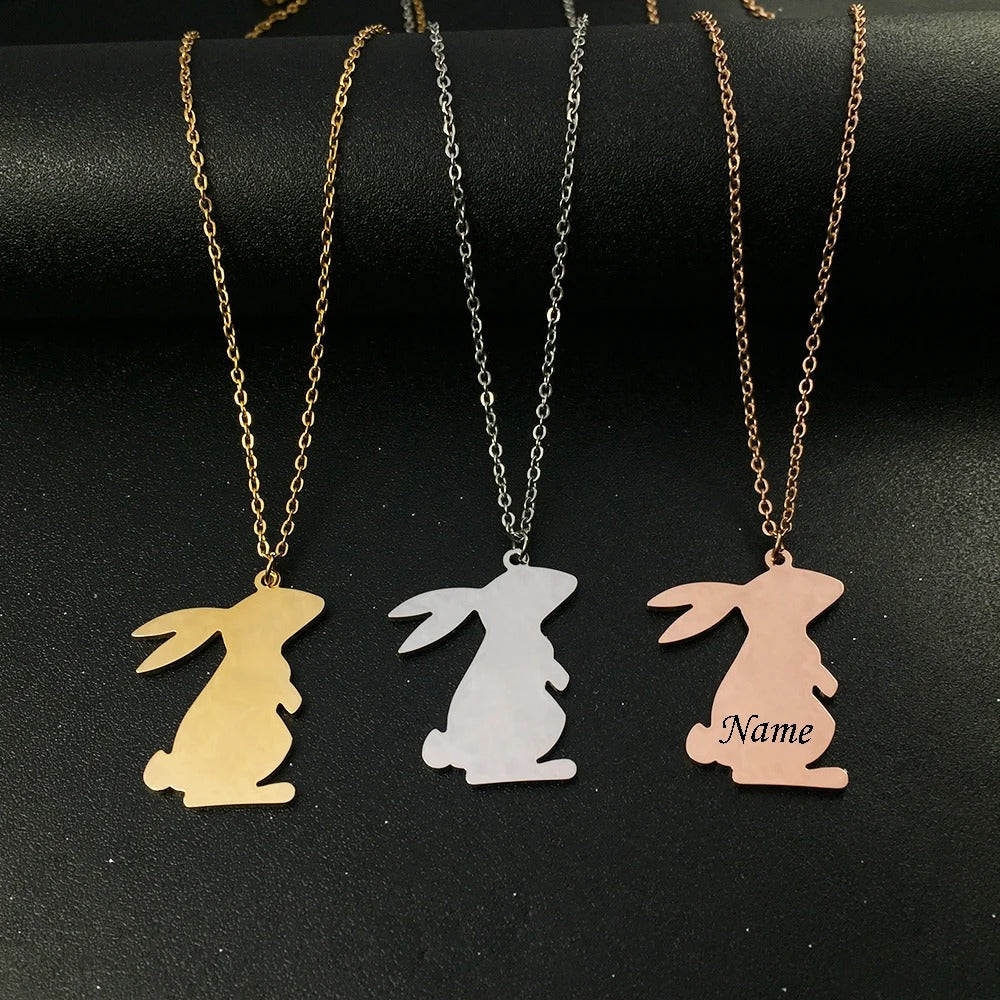 Personalised Rabbit Necklaces by SB