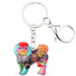 Artistic Maltipoo Necklace / Keychain