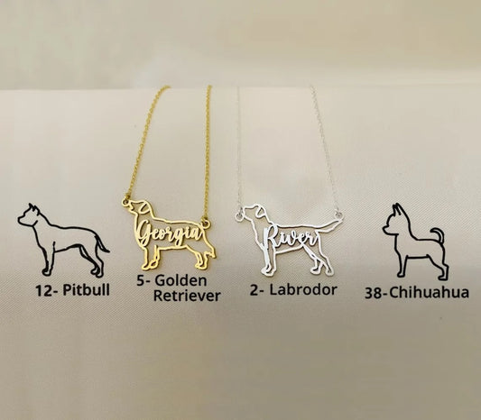 Custom Artistic Dog necklaces