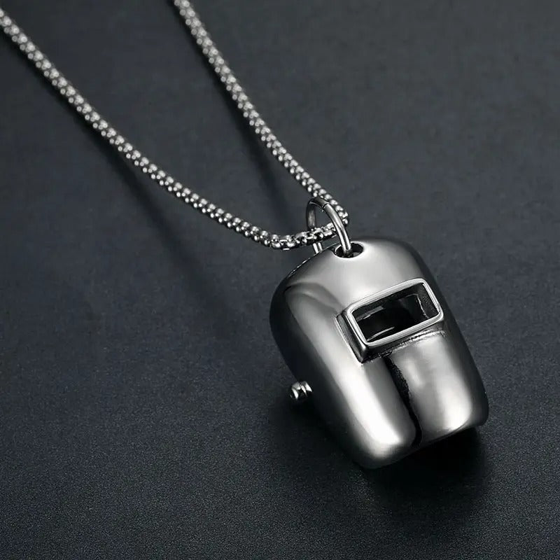 Realistic Welder Mask Necklaces