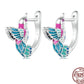 Pinkish Hummingbird Jewelry Set