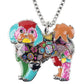 Artistic Maltipoo Necklace / Keychain