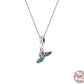 Pinkish Hummingbird Jewelry Set