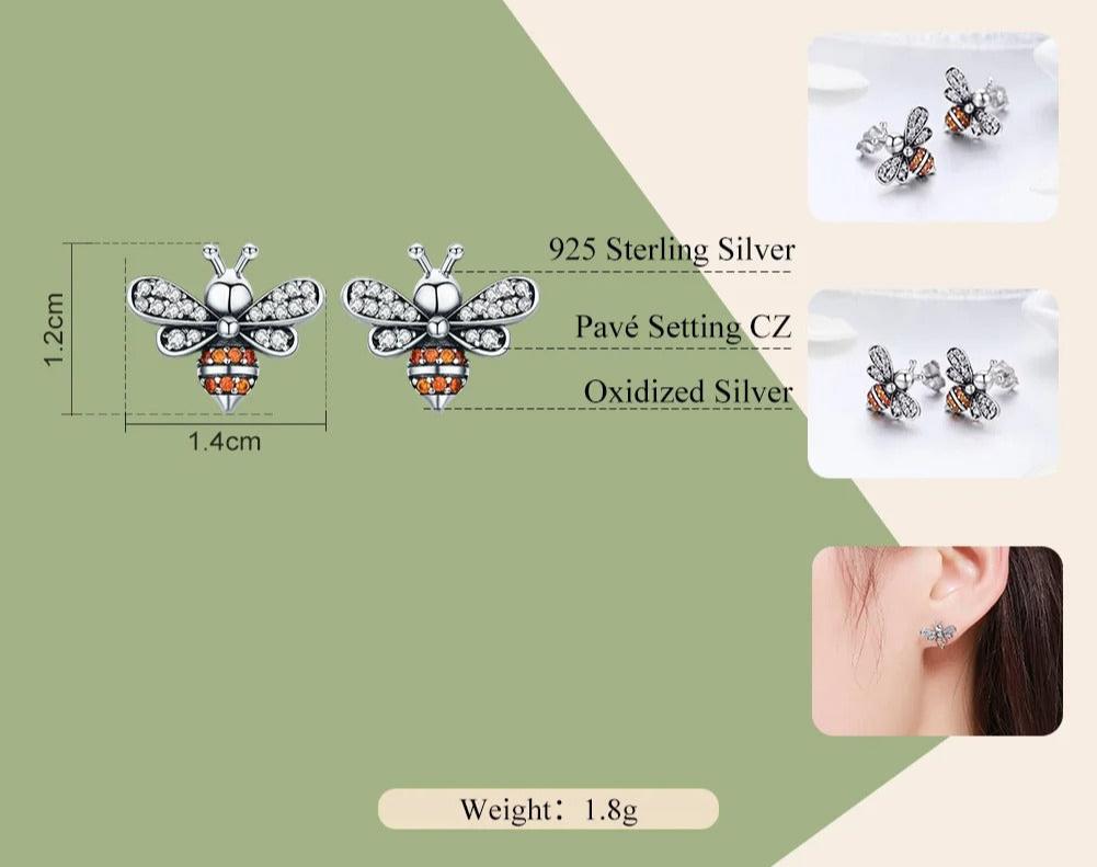 Silver Bee Jewelry Set