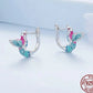 Pinkish Hummingbird Jewelry Set