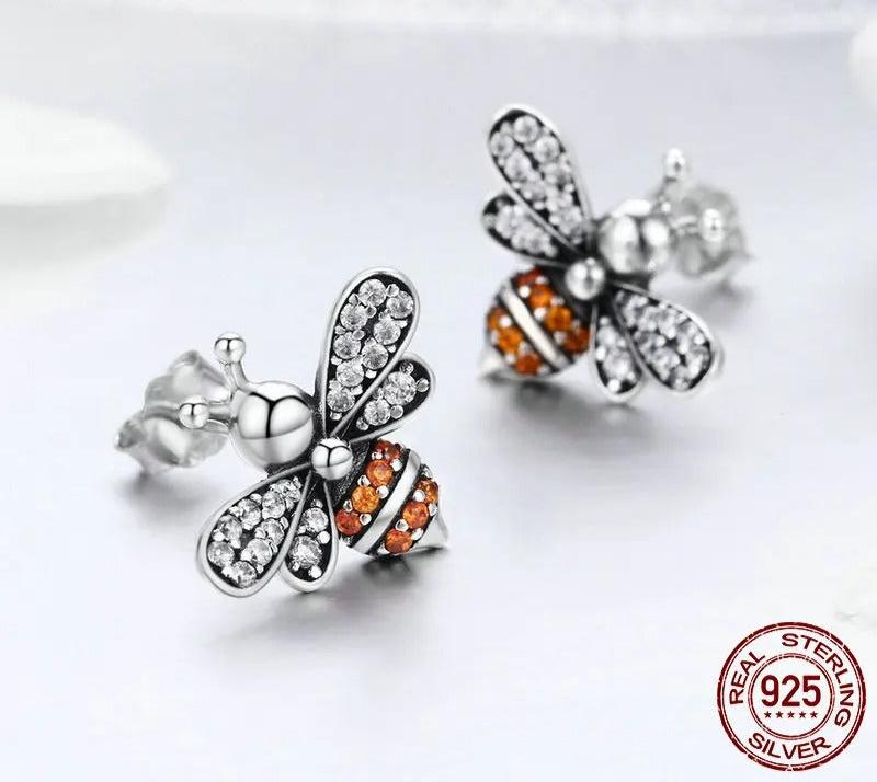 Silver Bee Jewelry Set