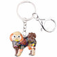 Artistic Coton de Tulear Necklace / Keychain