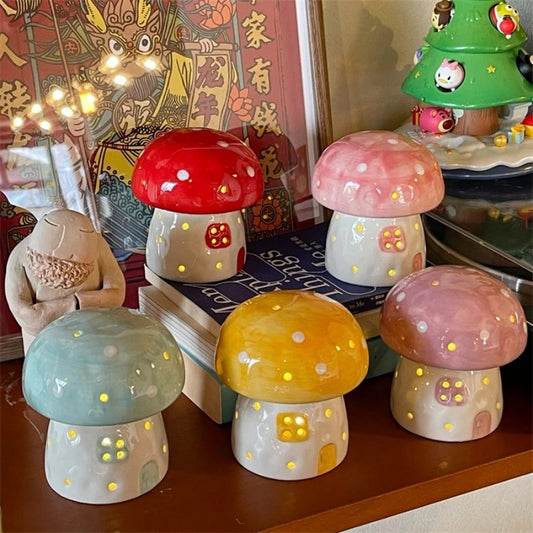 Mushroom House Night Lamps