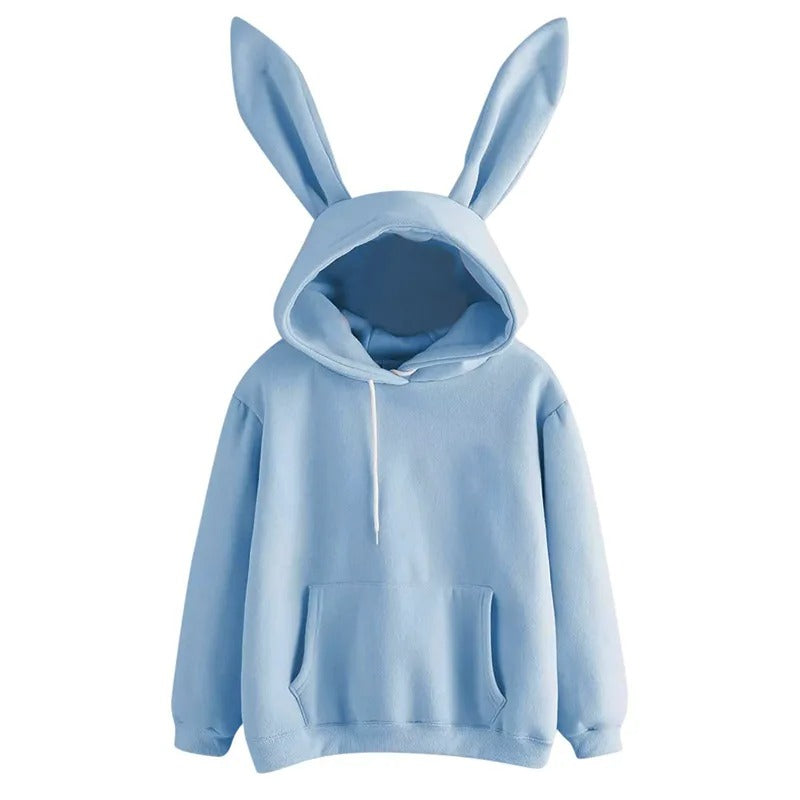 Rabbit Hoodie with Ears - Style's Bug Blue / S