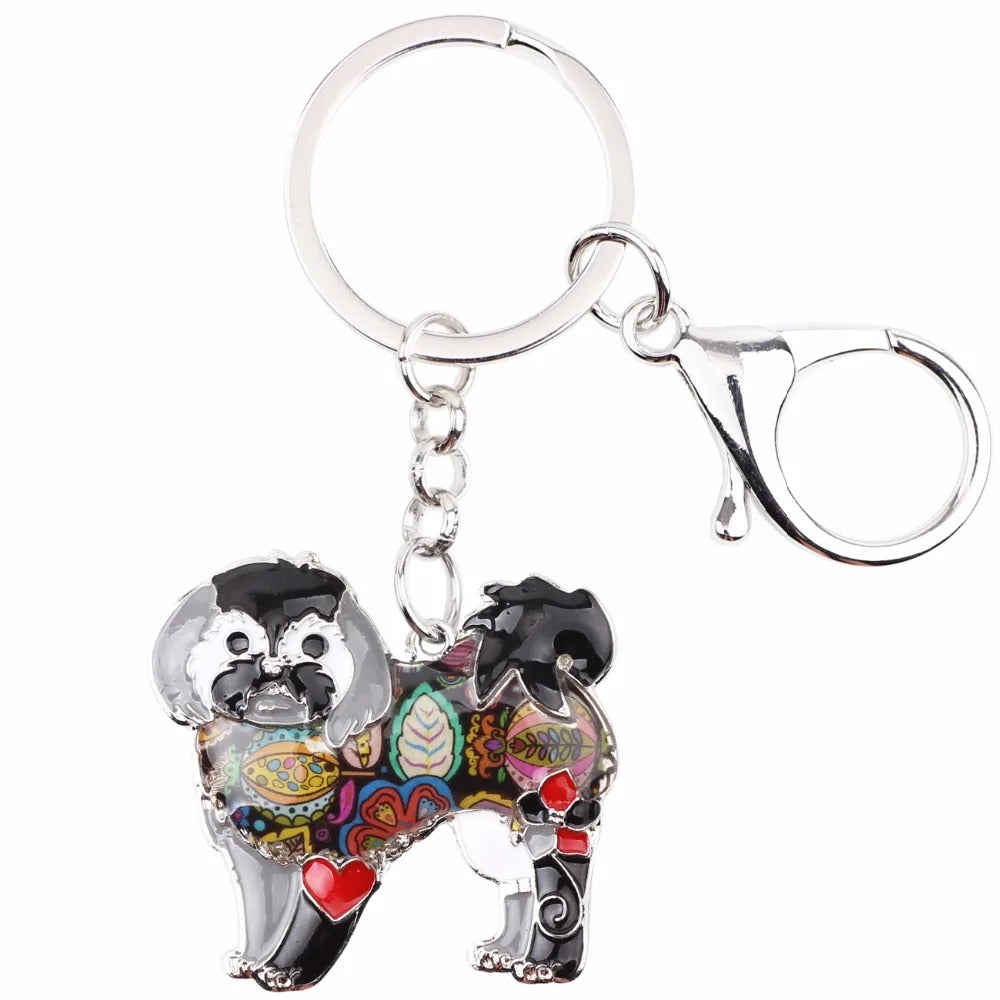 Artistic Maltipoo Necklace / Keychain