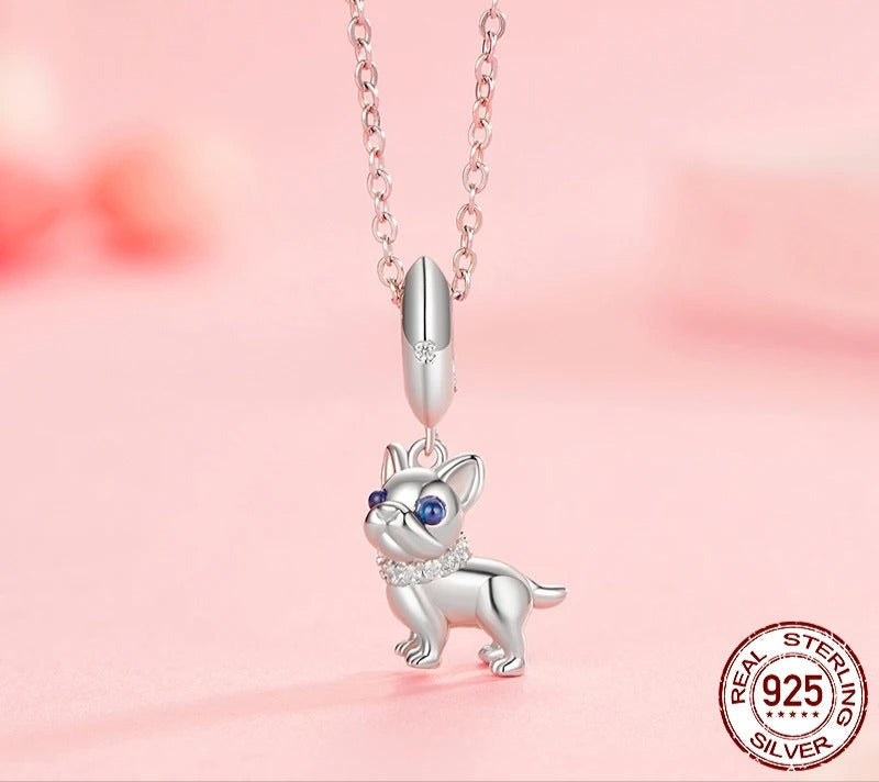 French Bulldog "I Love you Forever" pendants