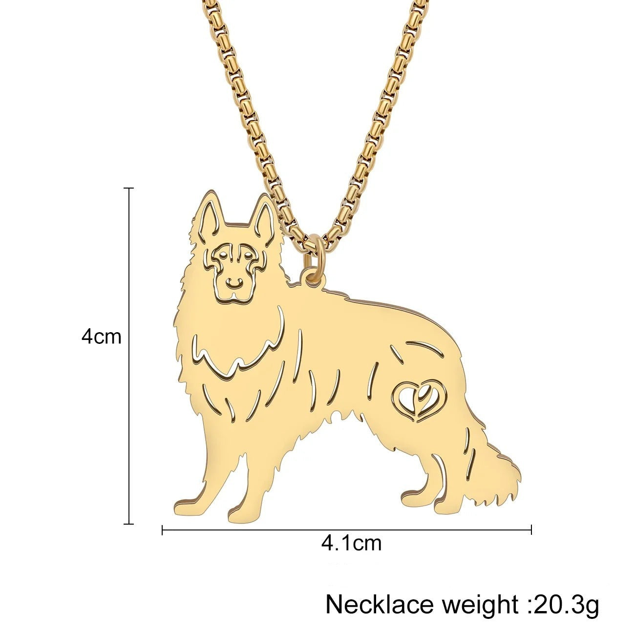 Standing German Shepherd Necklaces