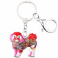 Artistic Coton de Tulear Necklace / Keychain