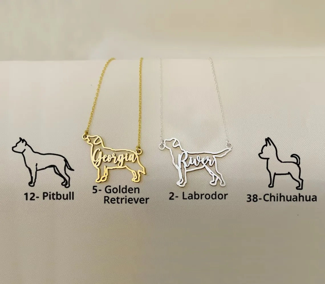 Artistic Dog necklaces