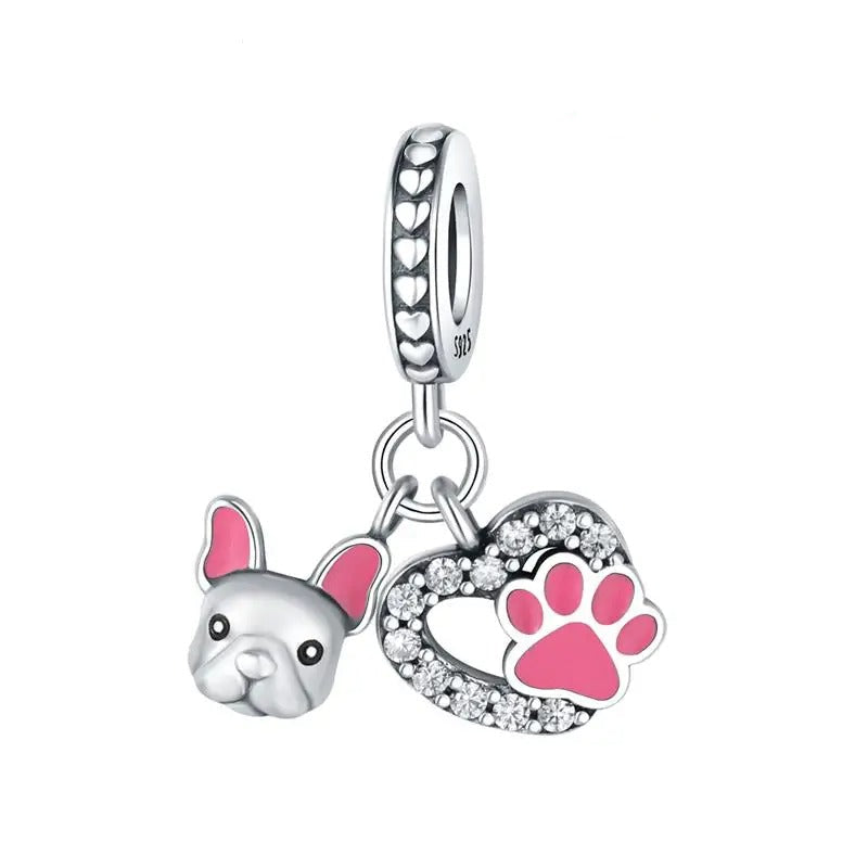 French Bulldog "I Love you Forever" pendants