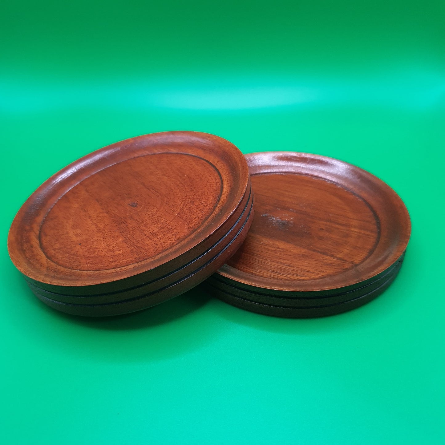 Mahogany Coasters  - Handcrafted from Wood (6pcs)