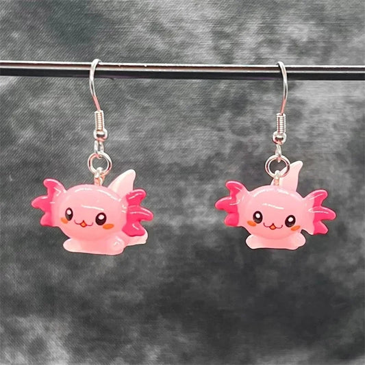 Smiling Axolotls - Hypoallergenic jewelry