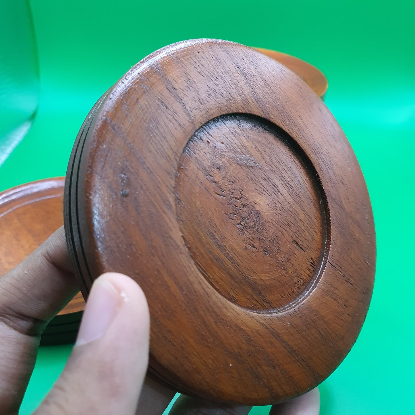 Mahogany Coasters  - Handcrafted from Wood (6pcs)