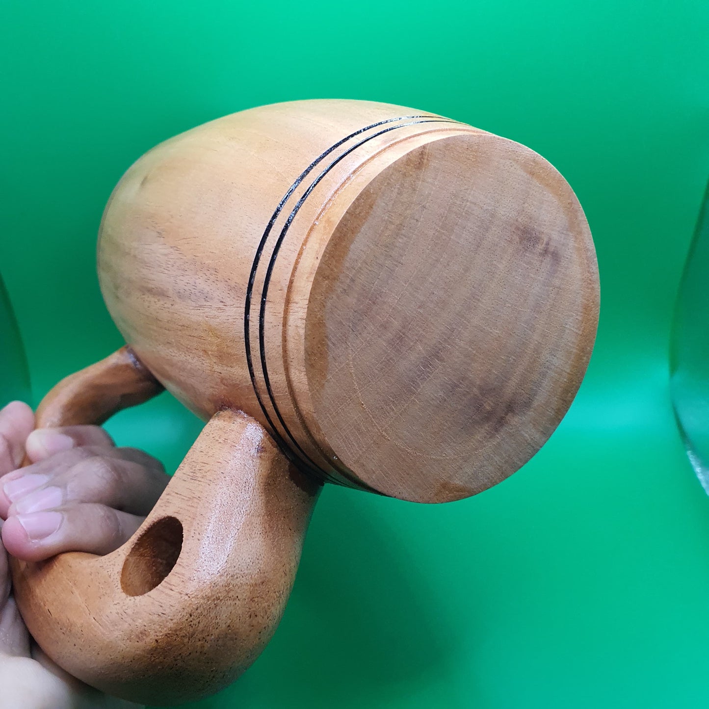 Natural Beer Mug - Handcrafted from wood