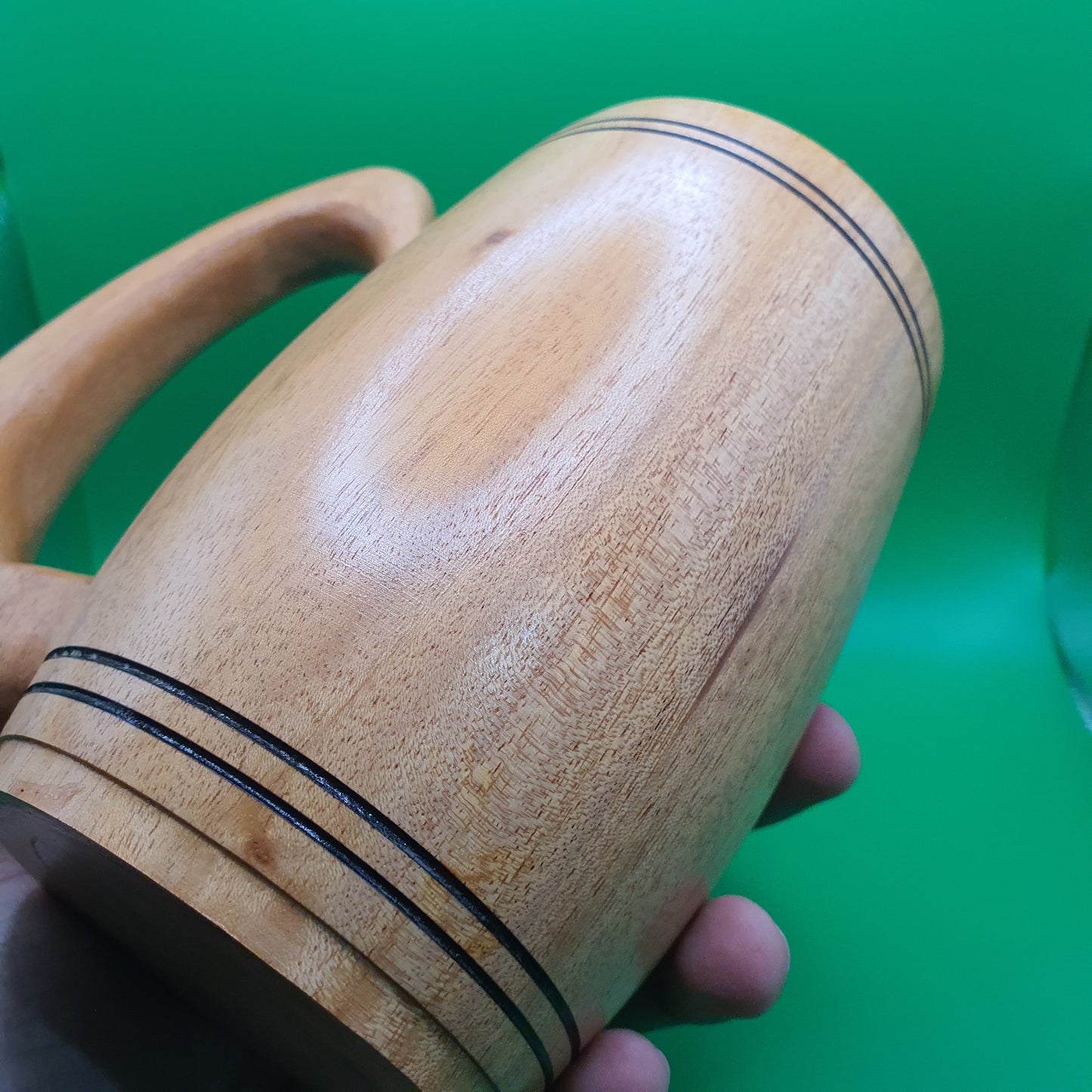 Natural Beer Mug - Handcrafted from wood