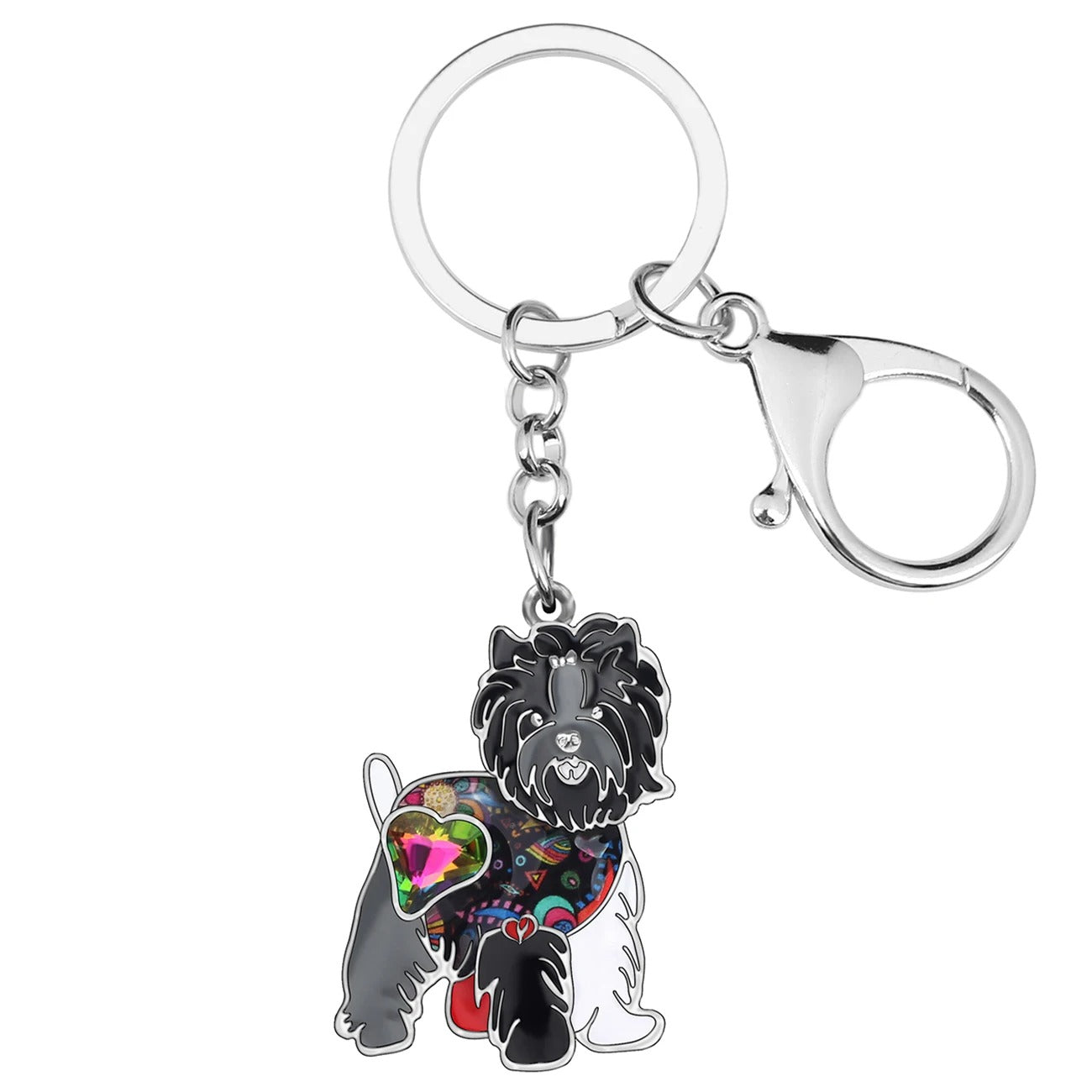 Artistic Yorkshire Terrier Keychains