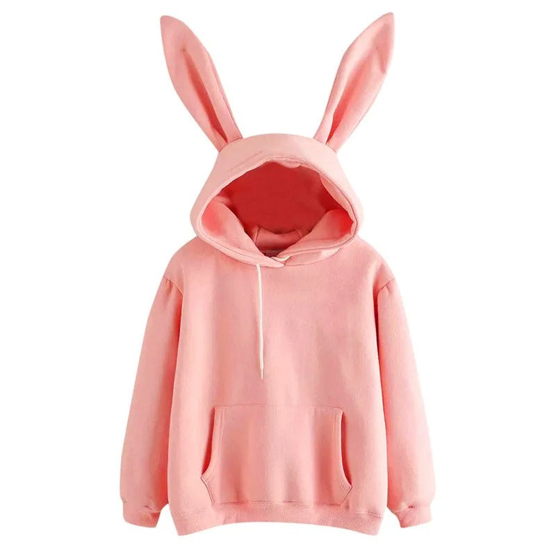 Rabbit Hoodie with Ears - Style's Bug Pink / S