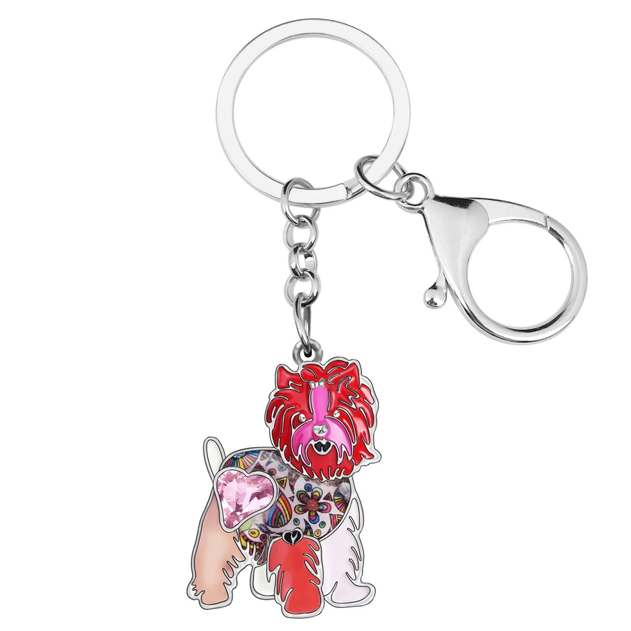 Artistic Yorkshire Terrier Keychains