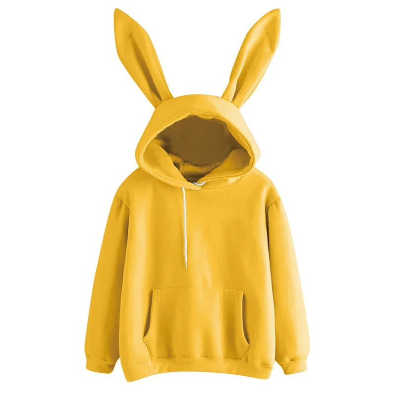 Rabbit Hoodie with Ears - Style's Bug Yellow / XXL