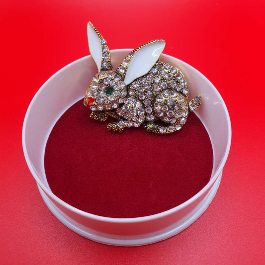 The Golden Bunny brooch (2pcs pack)