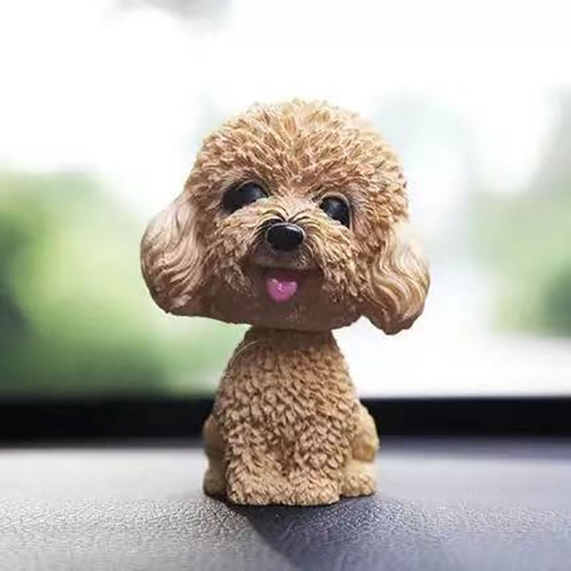 "Shaking Head Puppies" Car ornaments - Style's Bug Apricot/light yellow Poodle