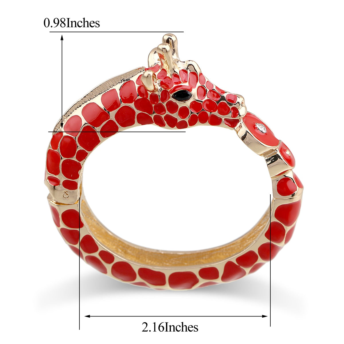 Realistic Giraffe Cuff Bracelet - Style's Bug