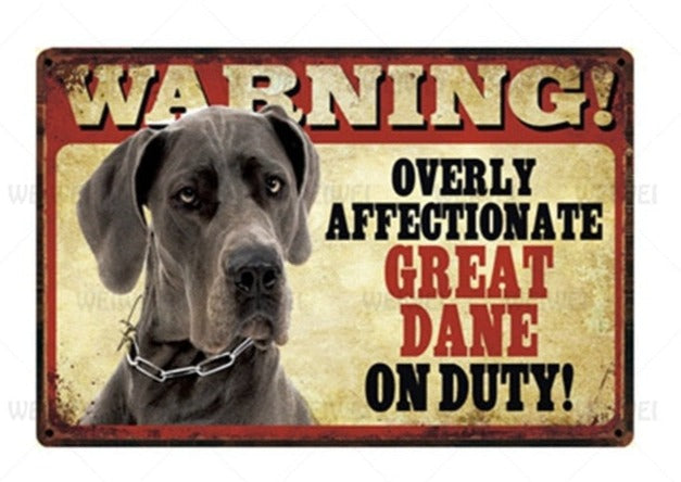 Overly Affectionate Dog Warning signs - Style's Bug Great Dane