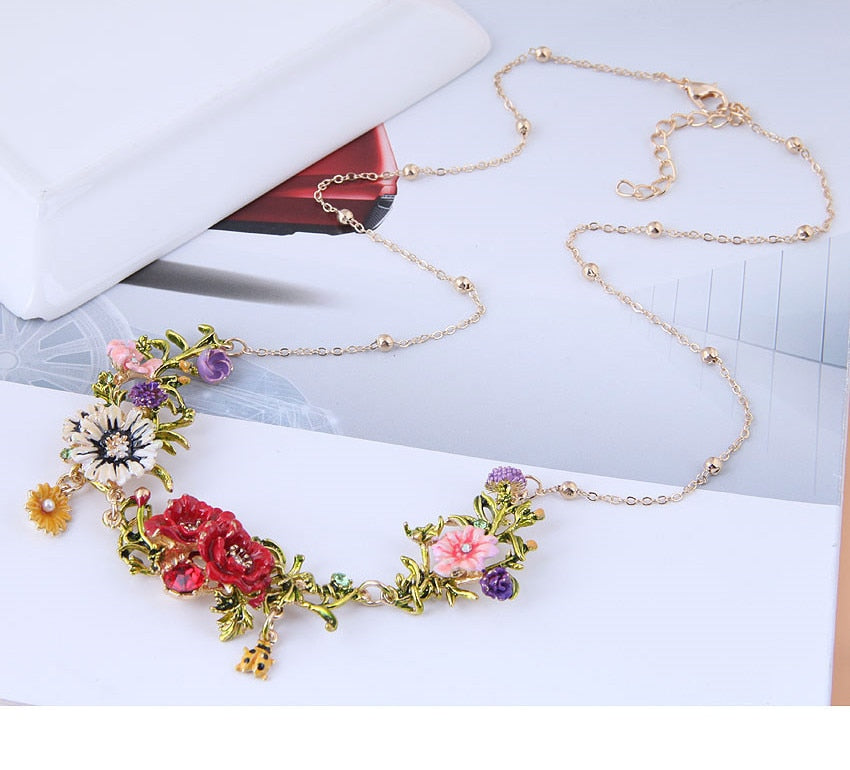 "Fancy Garden" Choker Necklaces by SB - Style's Bug