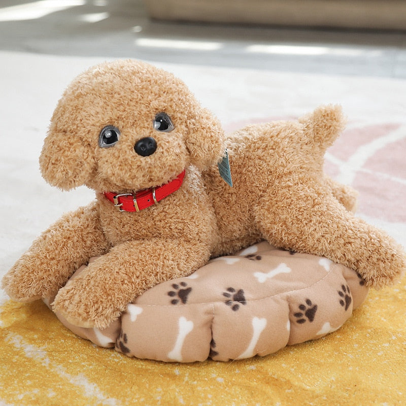 Realistic Poodle puppy plushies - Style's Bug Light brown - B