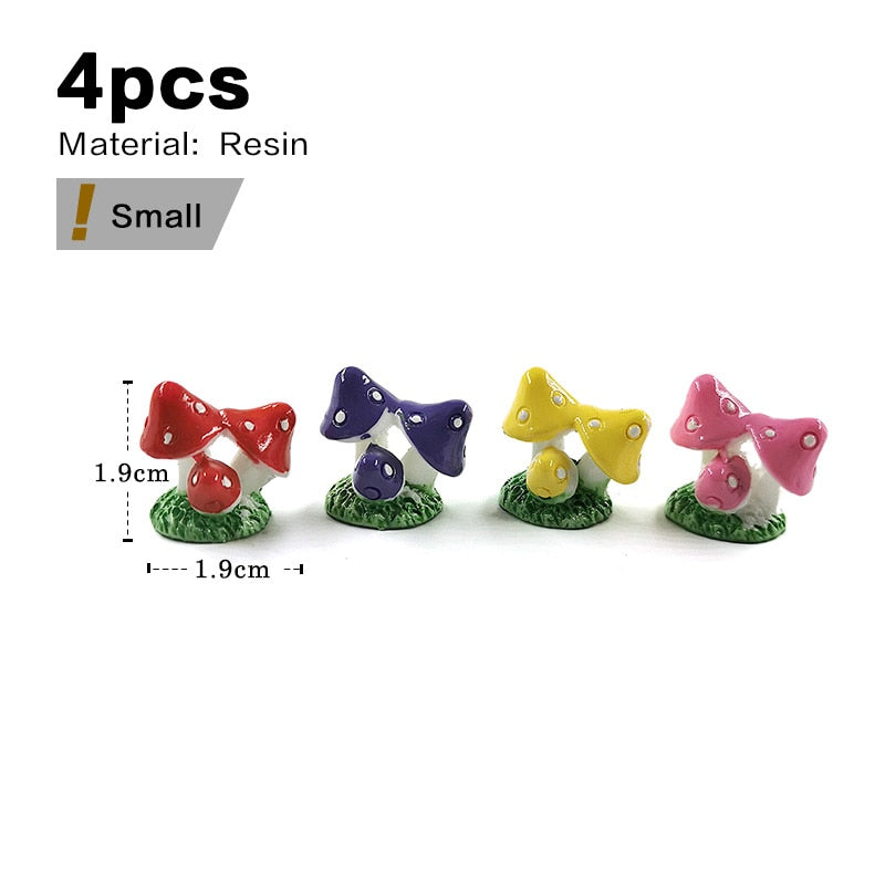 The world of mini Rabbits - Style's Bug 4pcs Small Mushroom