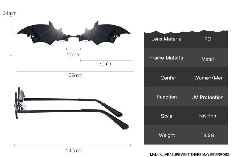 "Bat Shades" flying bat shaped sunglasses - Style's Bug