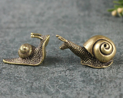 John & Edward - Realistic Brass Snails