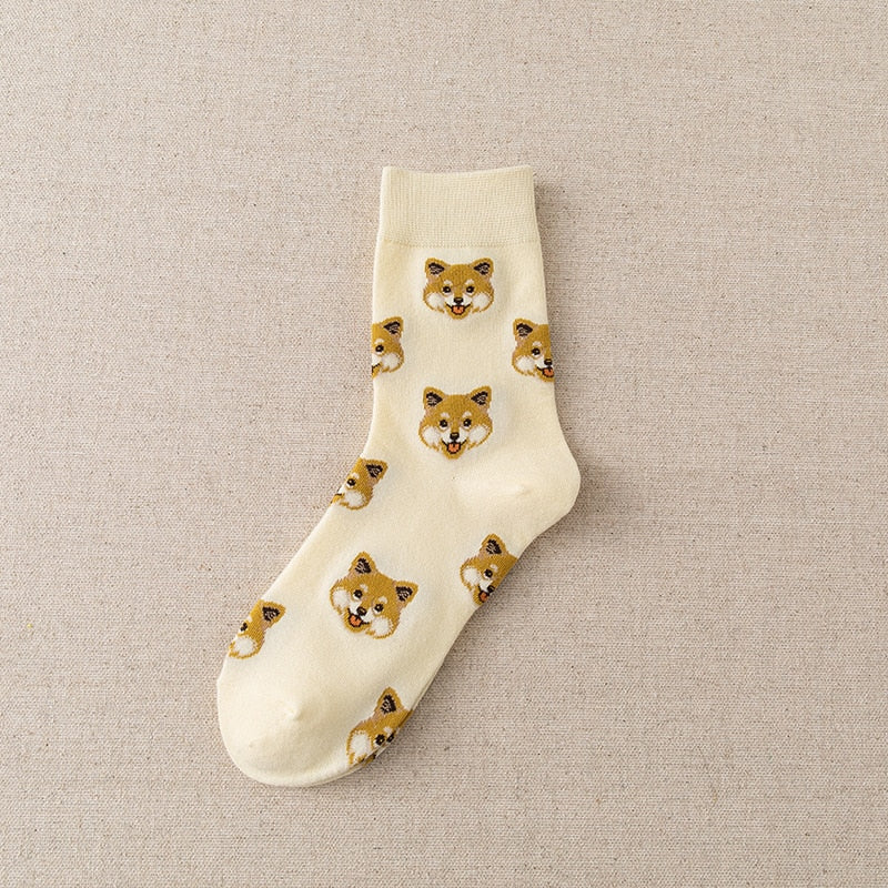 Cute Dog face socks (2 pairs pack)