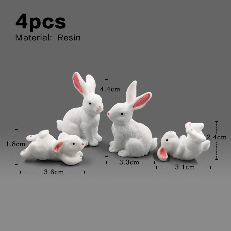 The world of mini Rabbits - Style's Bug 4pcs - White Rabbit B