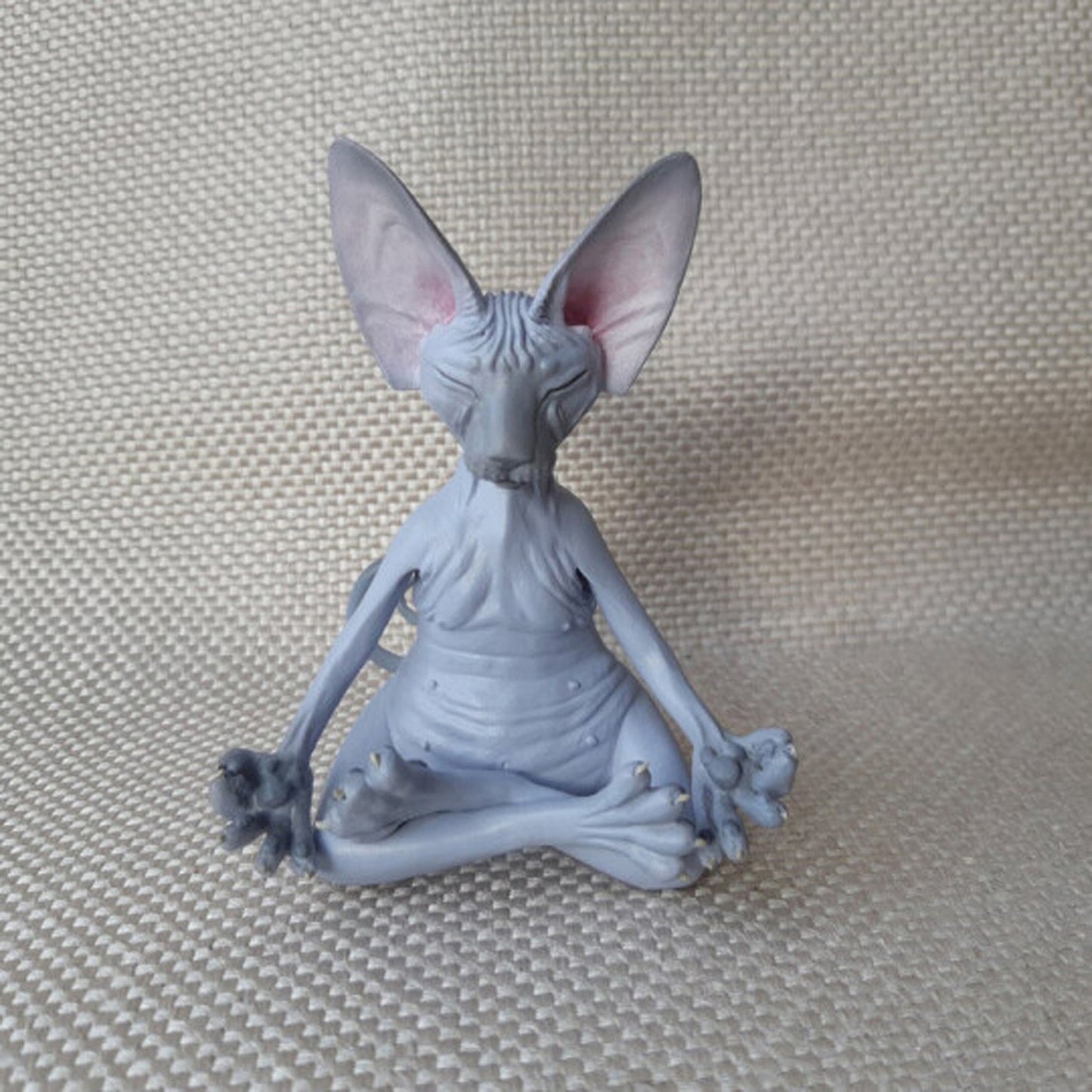 Realistic Sphynx cat statues - Style's Bug Light Blue - Meditating cat