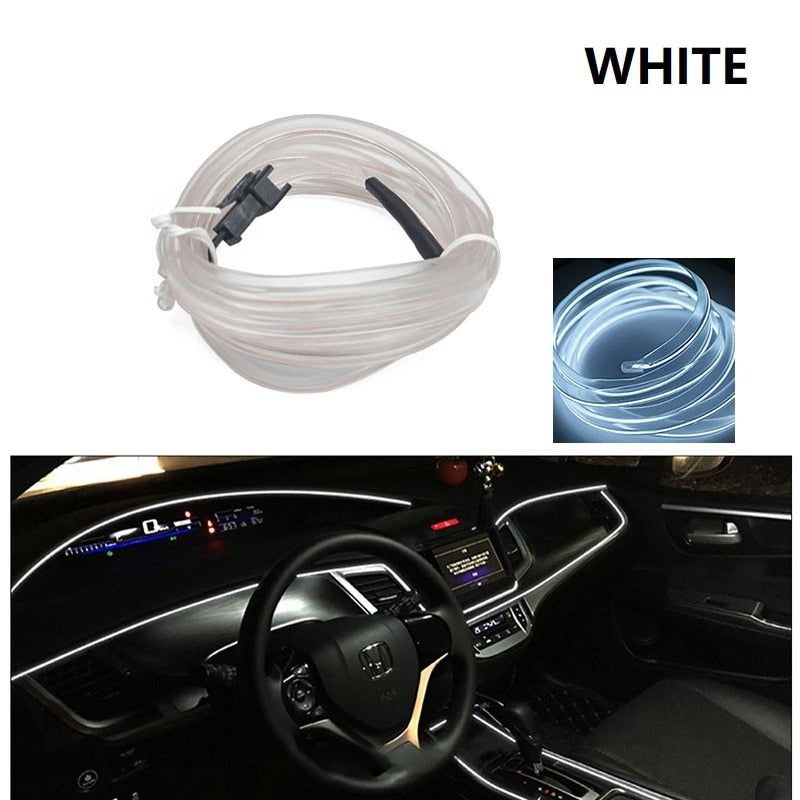 Car Interior LED light Strips - Style's Bug White / 1 meter / USB drive