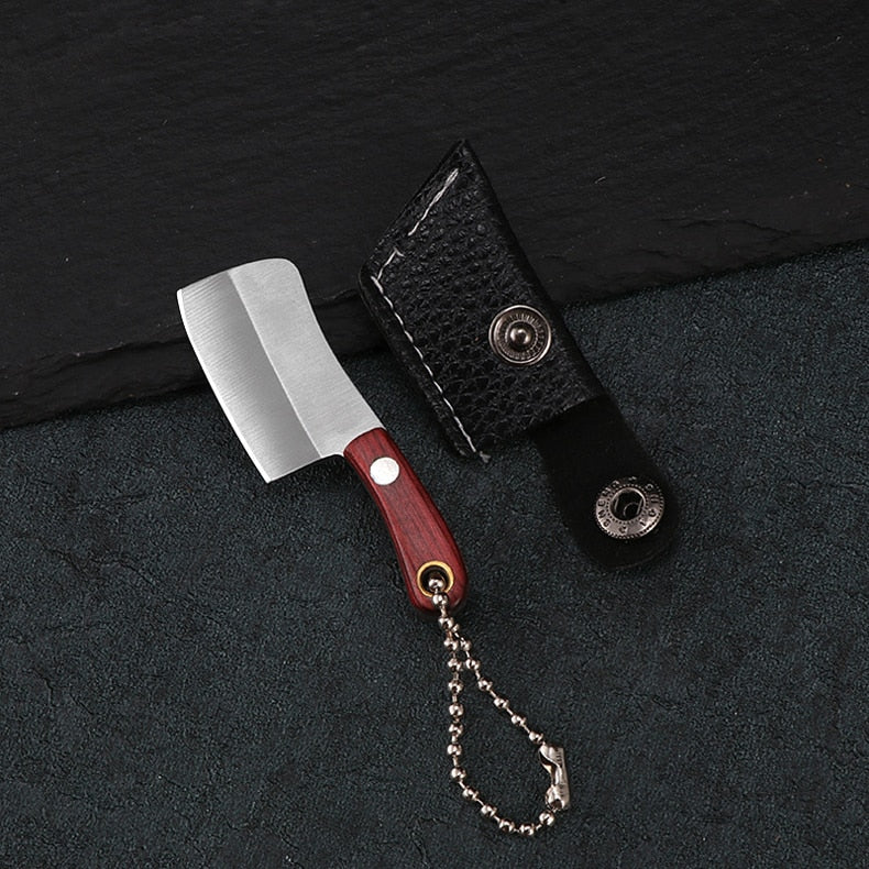 Mini Real Kitchen Knife keychain + mini sheath (2pcs pack) - Style's Bug