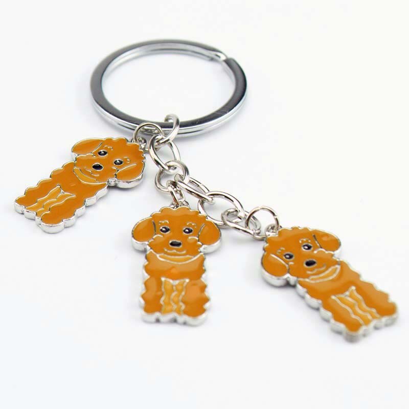 Poodle keychains by Style's Bug (2pcs pack) - Style's Bug Brown - Three Sisters