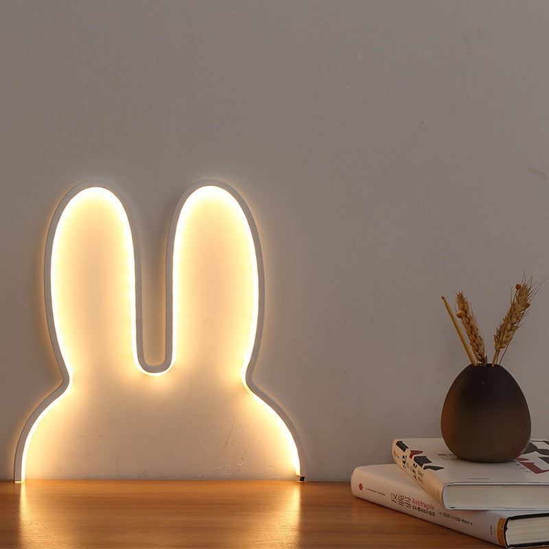Rabbit ears Night Light by SB - Style's Bug White - small (30 x 30cm) / Switch