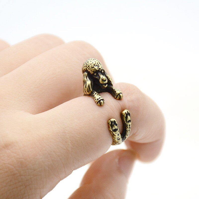 Vintage Poodle ring (One Size) - Style's Bug Antique Bronze